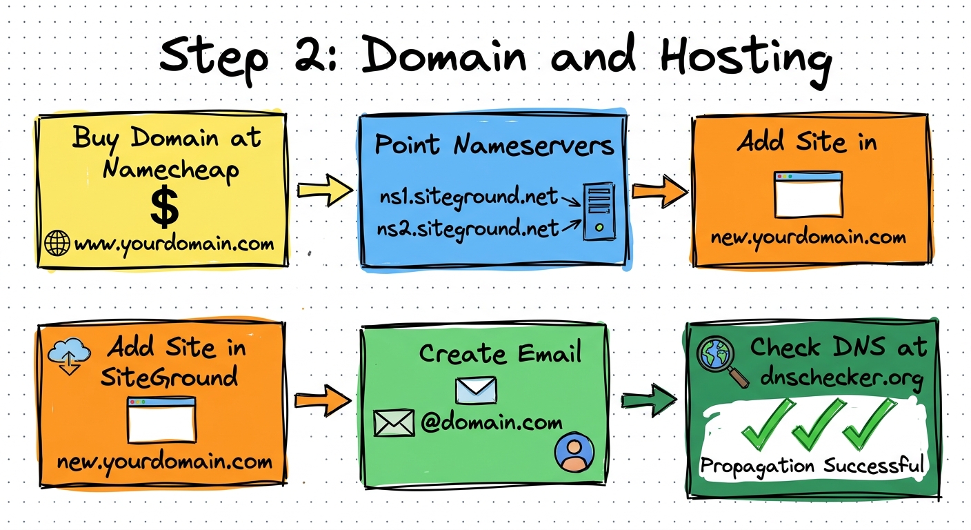 Step 2 — Domain and Hosting